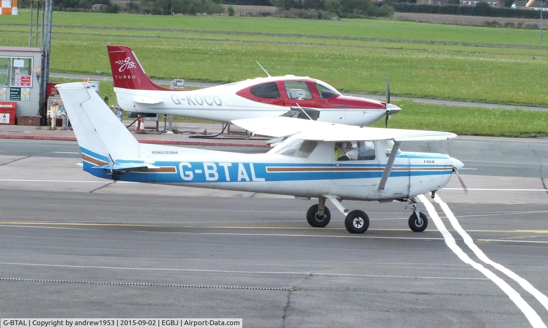 G-BTAL, 1978 Reims Cessna F152 C/N 1444, G-BTAL at Gloucestershire Airport.