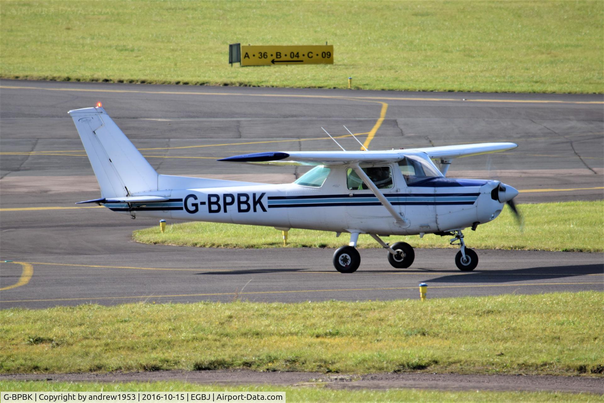 G-BPBK, 1979 Cessna 152 C/N 152-83417, G-BPBK at Gloucestershire Airport.