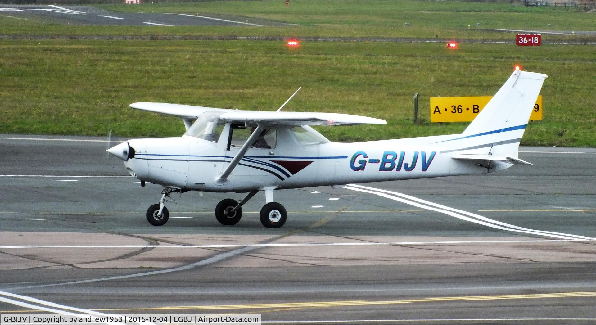 G-BIJV, 1981 Reims F152 C/N 1813, G-BIJV at Gloucestershire Airport.