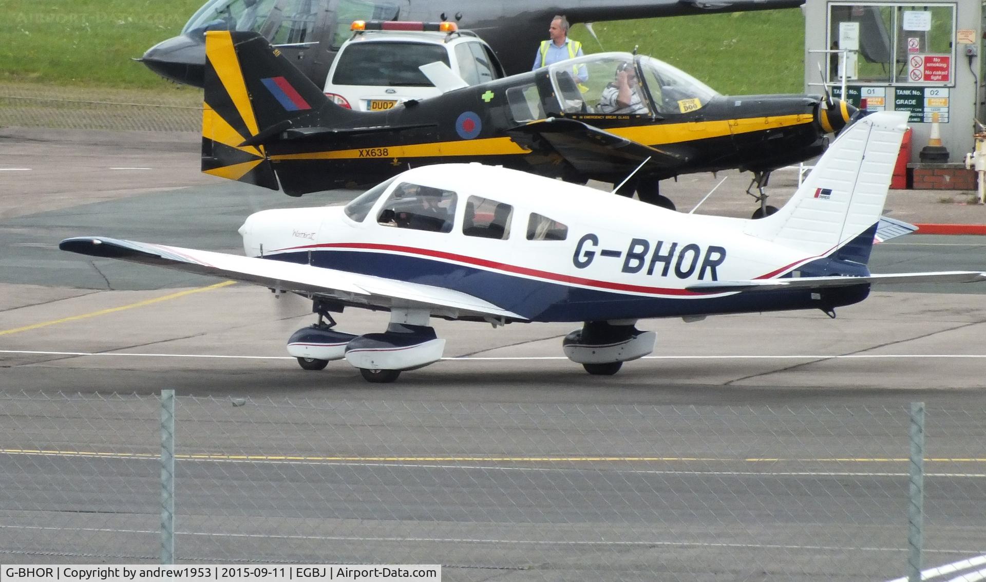 G-BHOR, 1980 Piper PA-28-161 Cherokee Warrior II C/N 28-8016331, G-BHOR at Gloucestershire Airport.