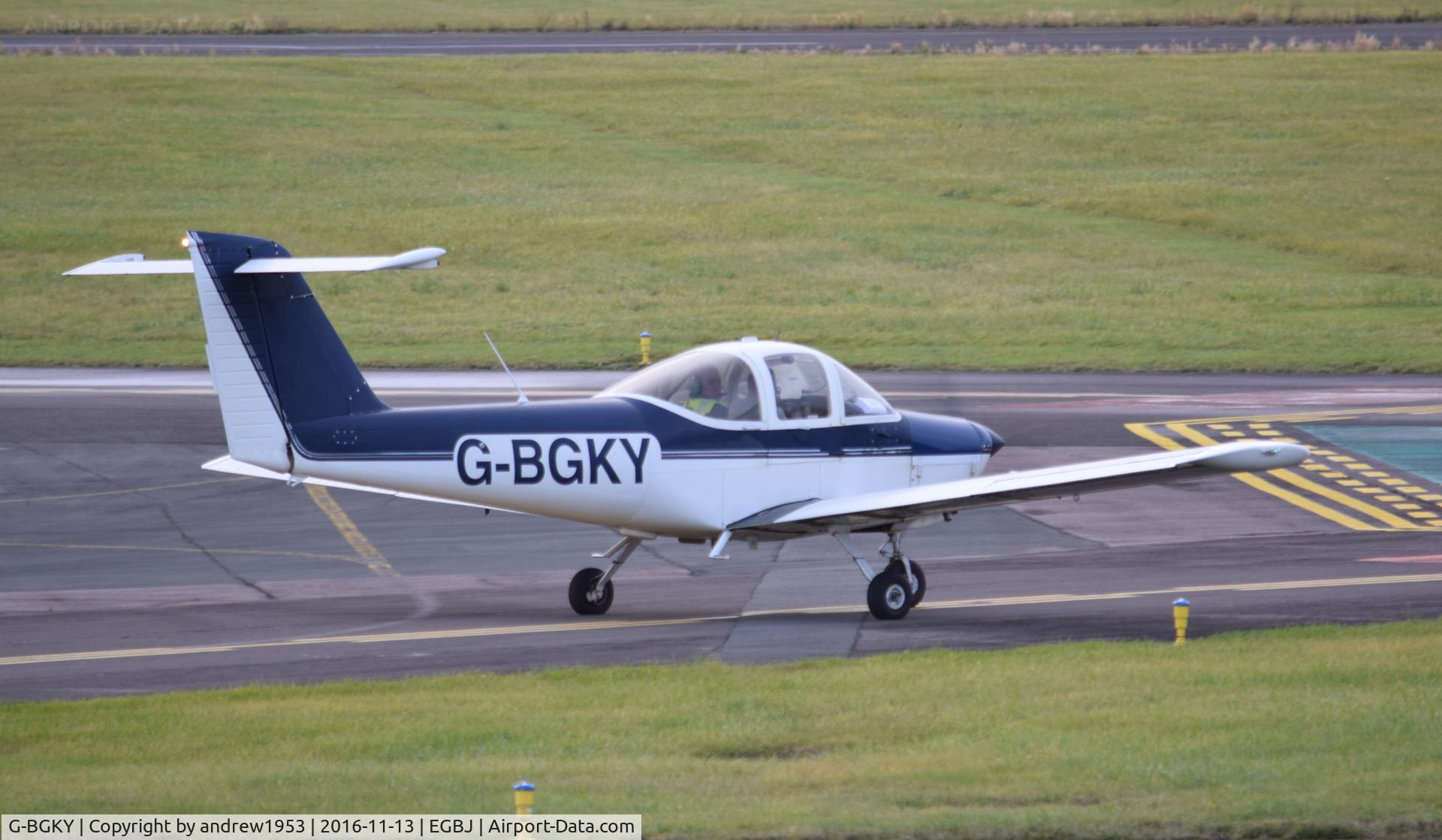 G-BGKY, 1978 Piper PA-38-112 Tomahawk Tomahawk C/N 38-78A0737, G-BGKY at Gloucestershire Airport.