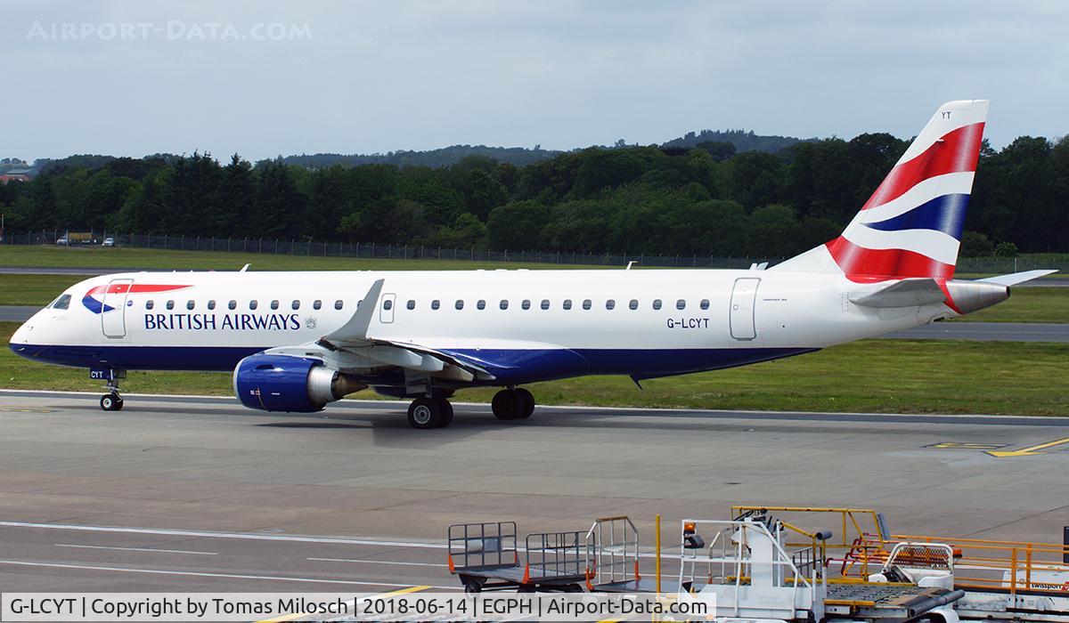 G-LCYT, 2014 Embraer 190SR (ERJ-190-100SR) C/N 19000670, 