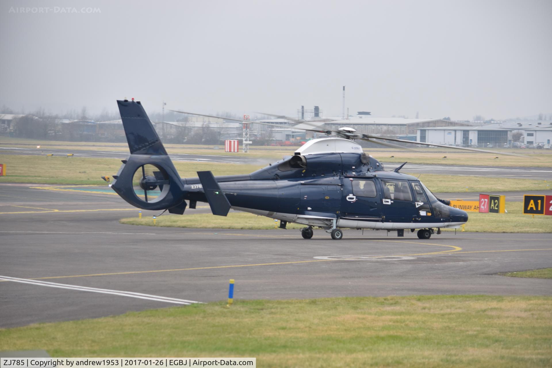 ZJ785, Eurocopter AS-365N-3 Dauphin 2 C/N 6823, ZJ785 at Gloucestershire Airport.