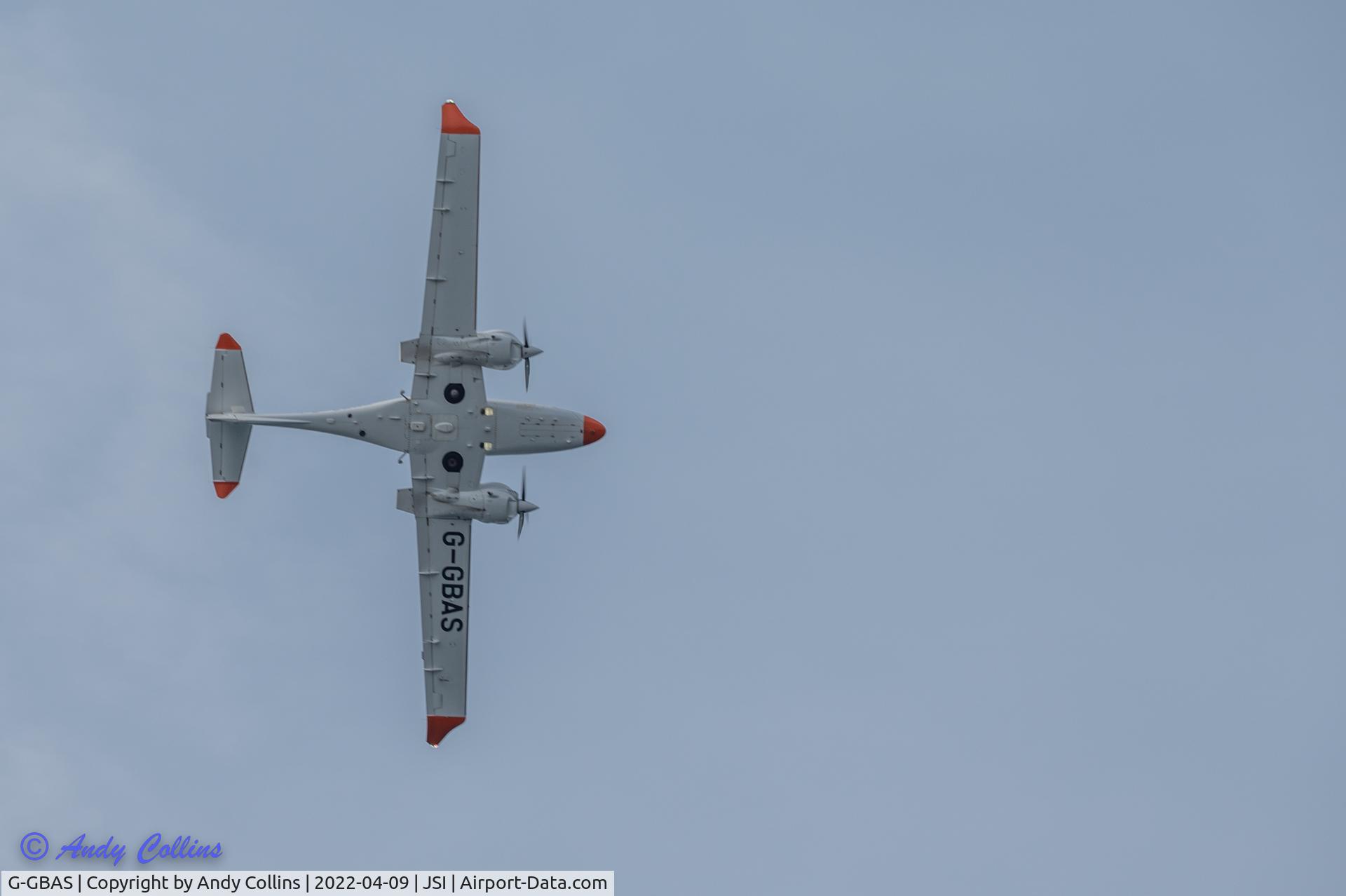 G-GBAS, 2016 Diamond DA-62 C/N 62.019, I think he was checking the PAPI as he did several approaches