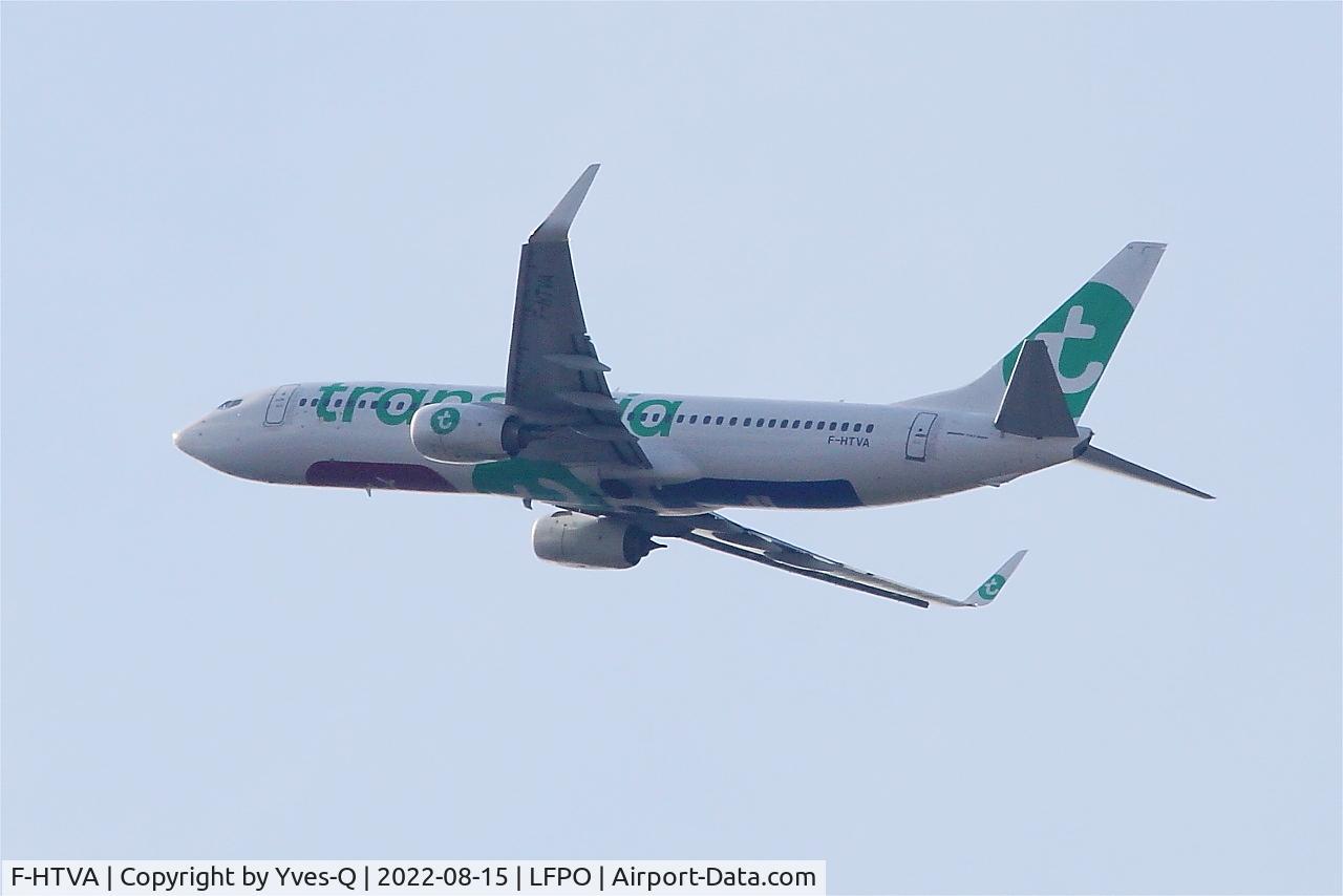 F-HTVA, 2015 Boeing 737-8K2 C/N 62158, Boeing 737-8K2, Climbing from rwy 24, Paris Orly airport (LFPO-ORY)