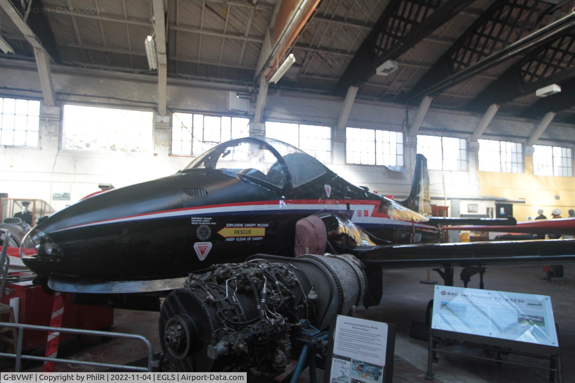 G-BVWF, 1964 BAC 84 Jet Provost T.5P C/N PAC/W/23907, XS230 (G-BVWF, G-VIVM) 1964 Hunting Jet Provost T4P (T5 second prototype) BDAC Old Sarum
