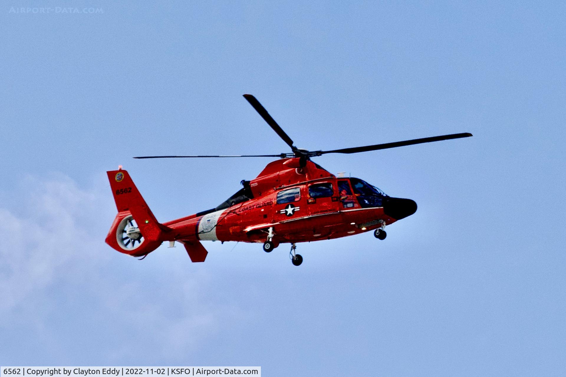 6562, Aerospatiale HH-65C Dolphin C/N 6247, SFO 2022.