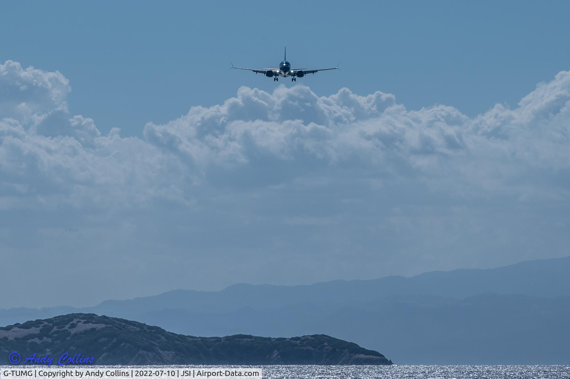 G-TUMG, 2019 Boeing 737-8 MAX C/N 44600, Approaching Skiathos.