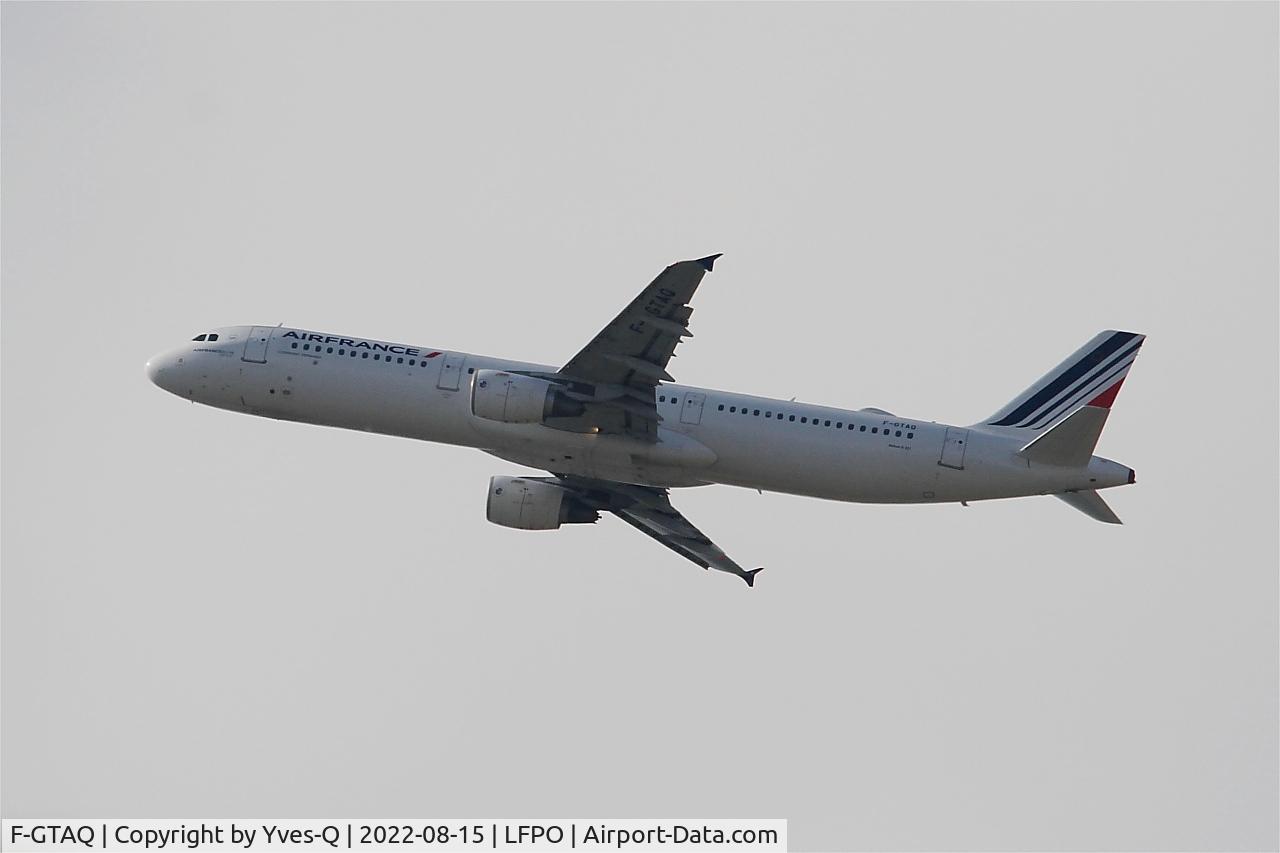 F-GTAQ, 2008 Airbus A321-211 C/N 3399, Airbus A321-211, Climbing from rwy 24, Paris-Orly Airport (LFPO-ORY)