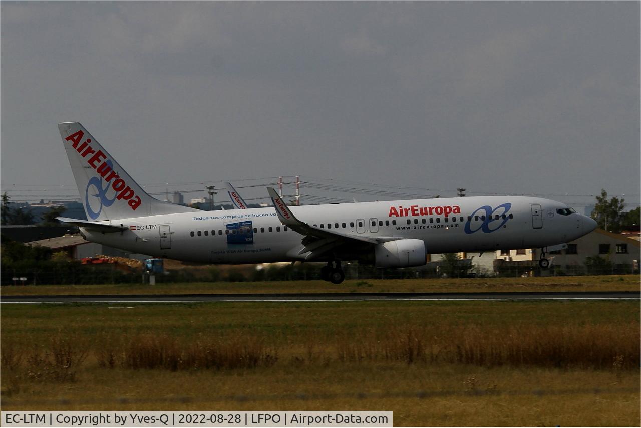 EC-LTM, 2012 Boeing 737-85P C/N 36591, Boeing 737-85P, Landing rwy 06, Paris-Orly airport (LFPO-ORY)