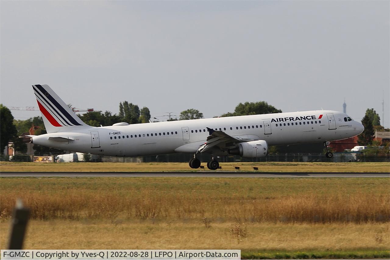 F-GMZC, 1995 Airbus A321-111 C/N 521, Airbus A321-111, Landing rwy 06, Paris-Orly airport (LFPO-ORY)