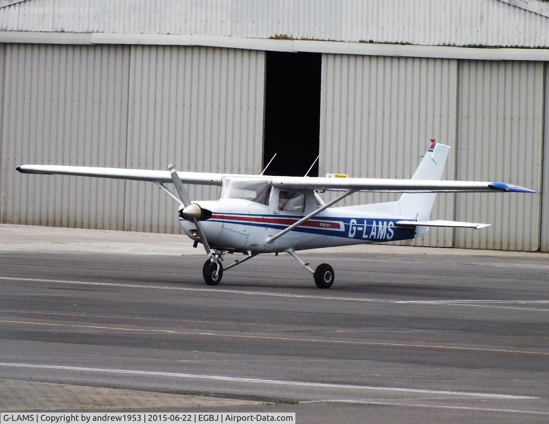 G-LAMS, 1978 Reims Cessna F152 C/N 1431, G-LAMS at Gloucestershire Airport.