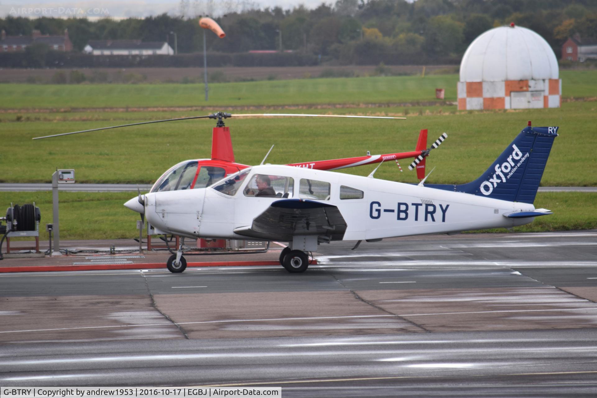 G-BTRY, 1981 Piper PA-28-161 Cherokee Warrior II C/N 28-8116190, G-BTRY at Gloucestershire Airport.