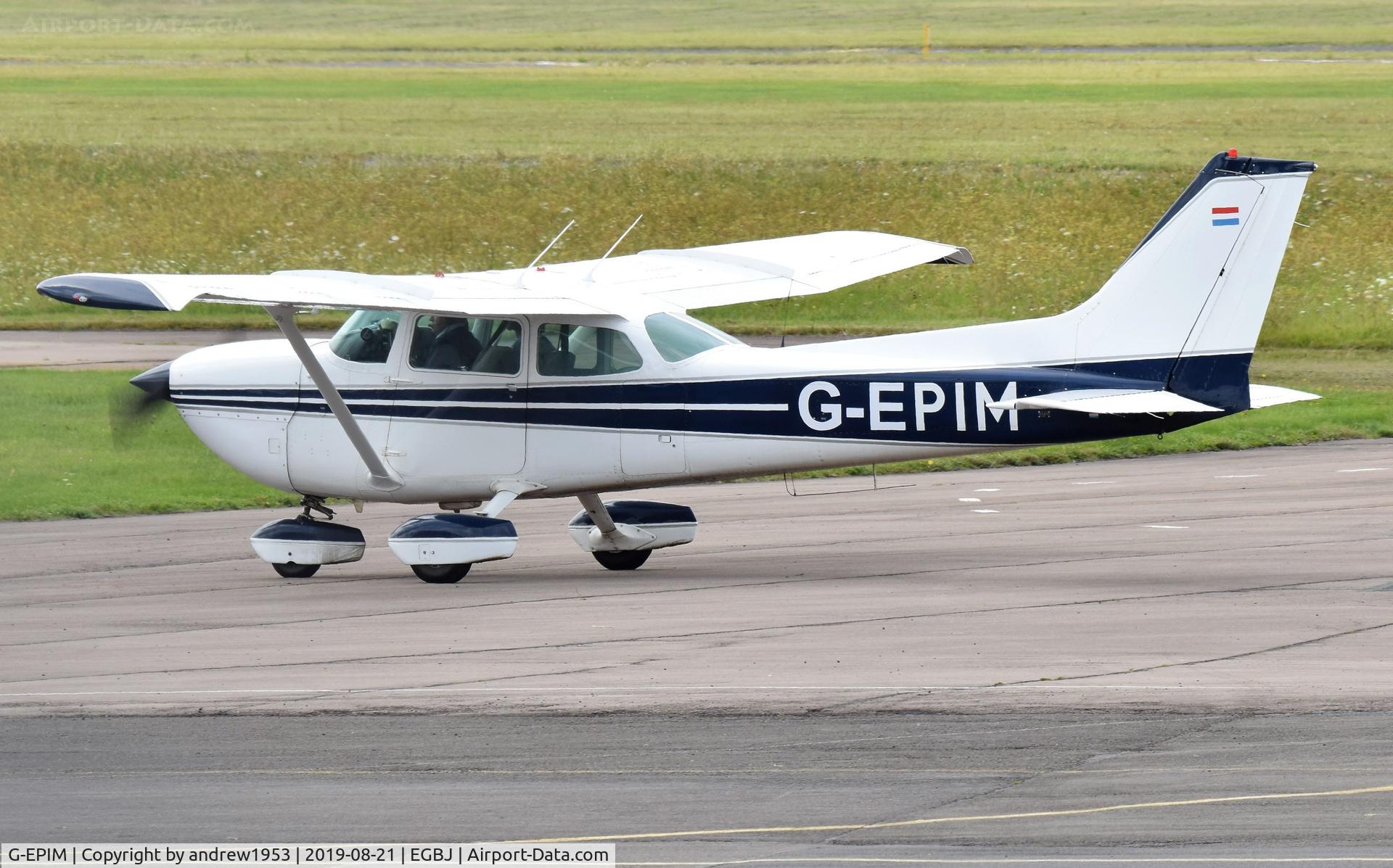 G-EPIM, 1977 Cessna R172K Hawk XP C/N R1722376, G-EPIM at Gloucestershire Airport.