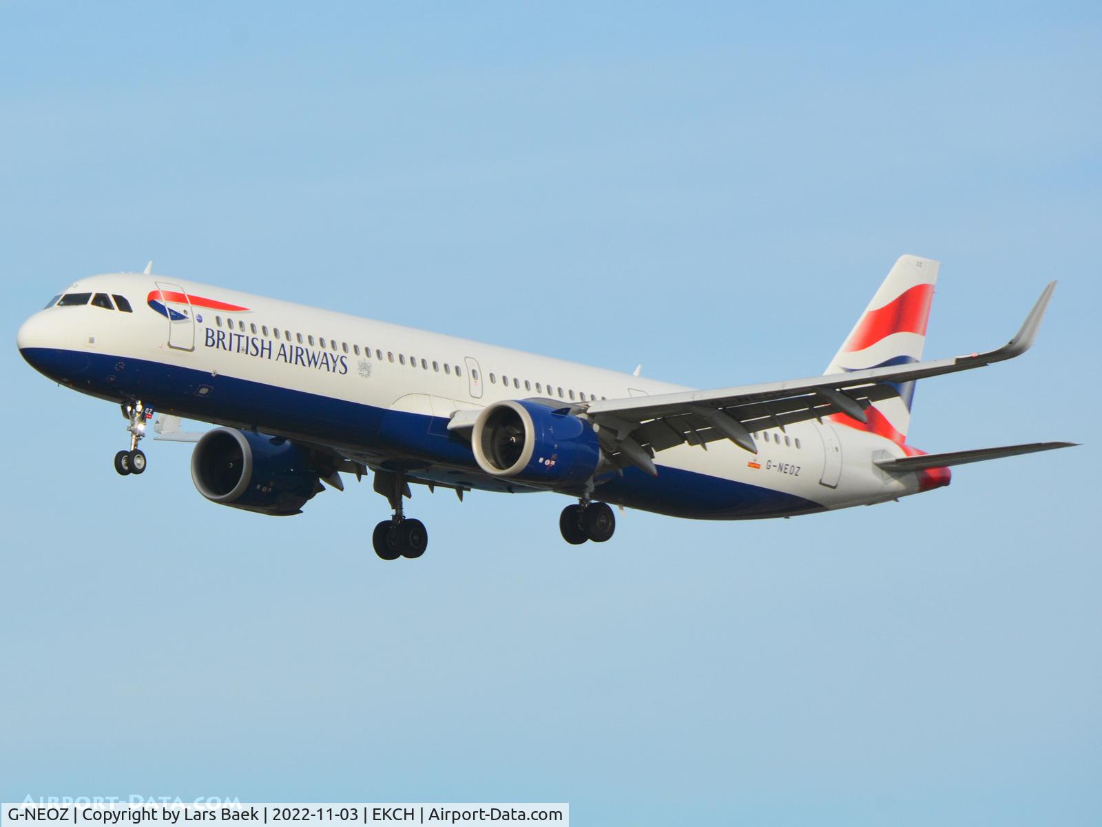 G-NEOZ, 2020 Airbus A321-251NX C/N 9123, RWY22L