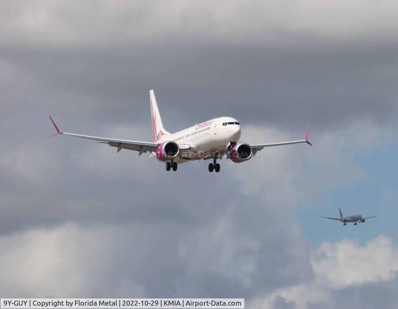 9Y-GUY, 2021 Boeing 737-8 MAX C/N 43319, Caribbean 737 MAX 8 at MIA 2022