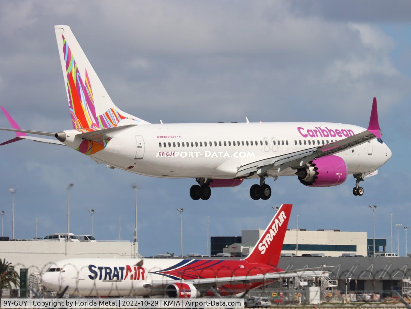 9Y-GUY, 2021 Boeing 737-8 MAX C/N 43319, Caribbean 737 MAX 8