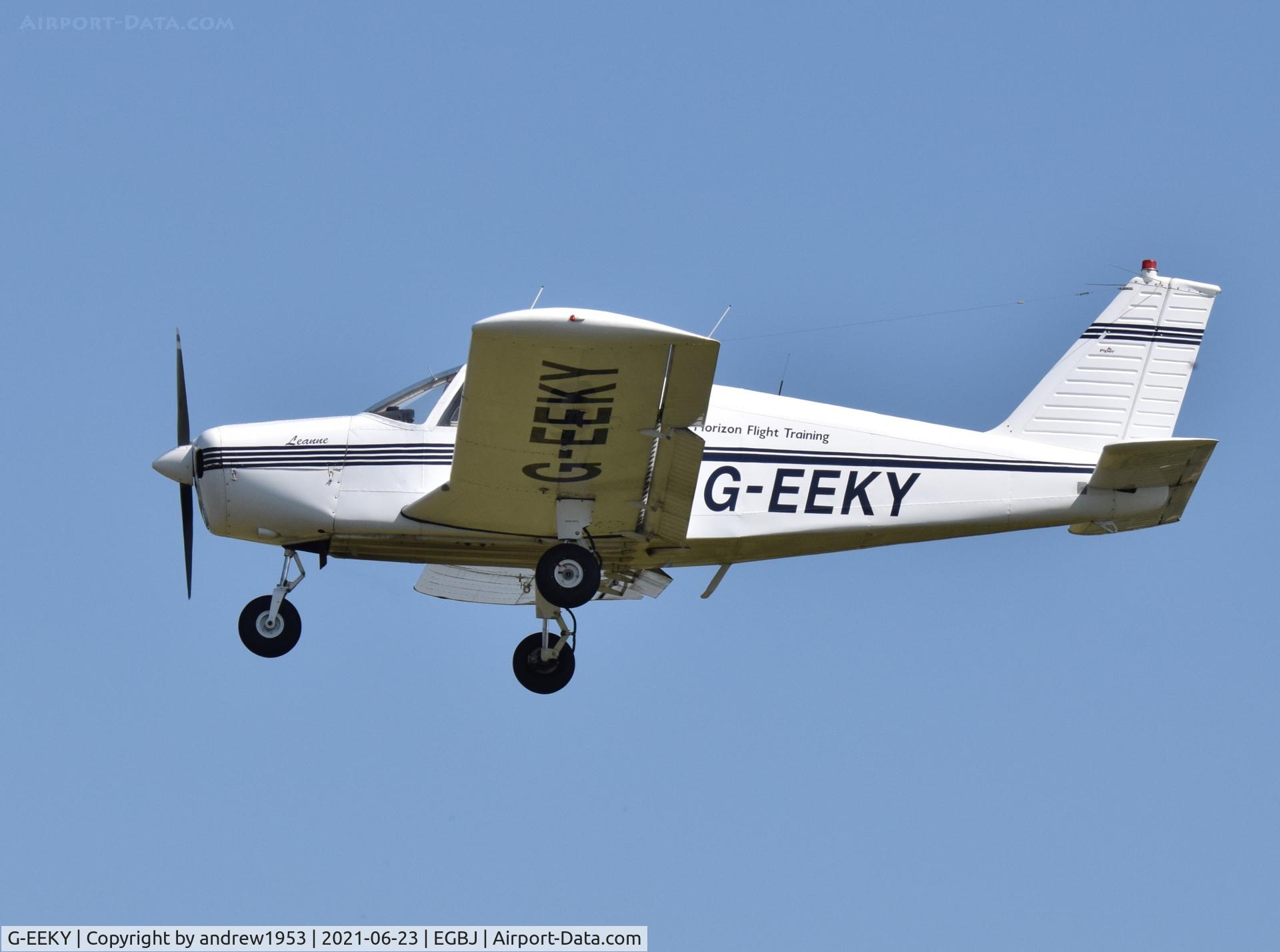 G-EEKY, 1969 Piper PA-28-140 Cherokee C/N 28-25422, G-EEKY at Gloucestershire Airport.