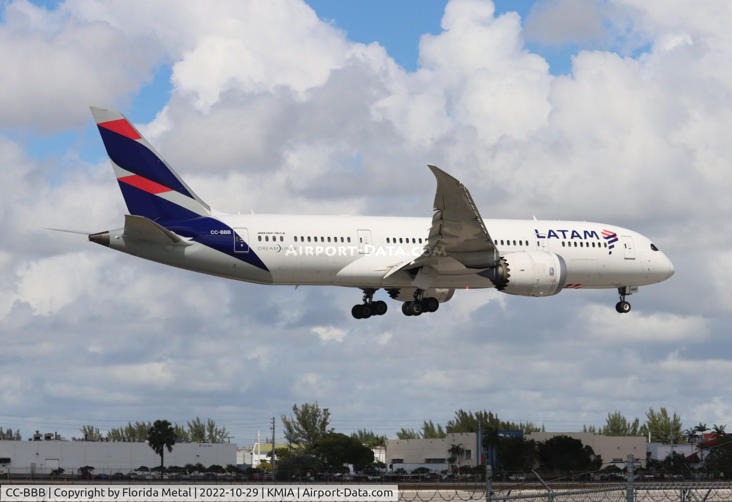 CC-BBB, 2012 Boeing 787-8 Dreamliner C/N 38466, MIA 2022