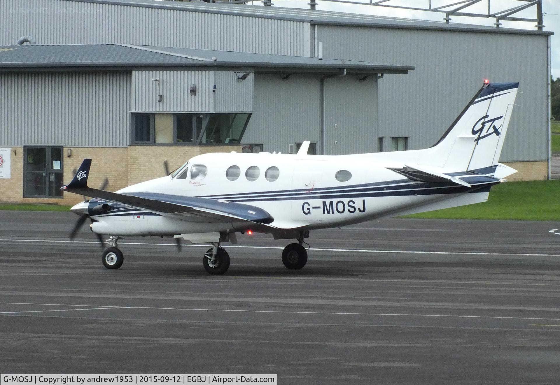 G-MOSJ, 2010 Hawker Beechcraft C90GTI King Air C/N LJ-1984, G-MOSJ at Gloucestershire Airport.
