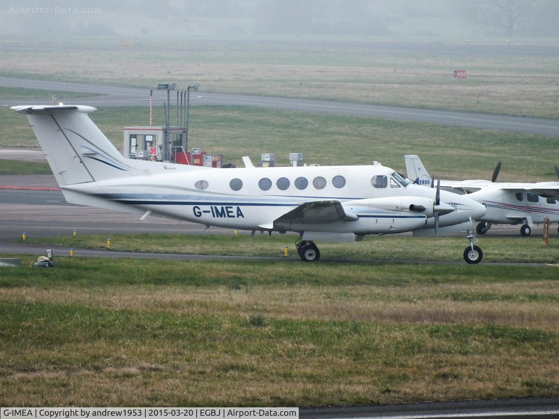G-IMEA, 1977 Beech 200 Super King Air C/N BB-302, G-IMEA at Gloucestershire Airport.