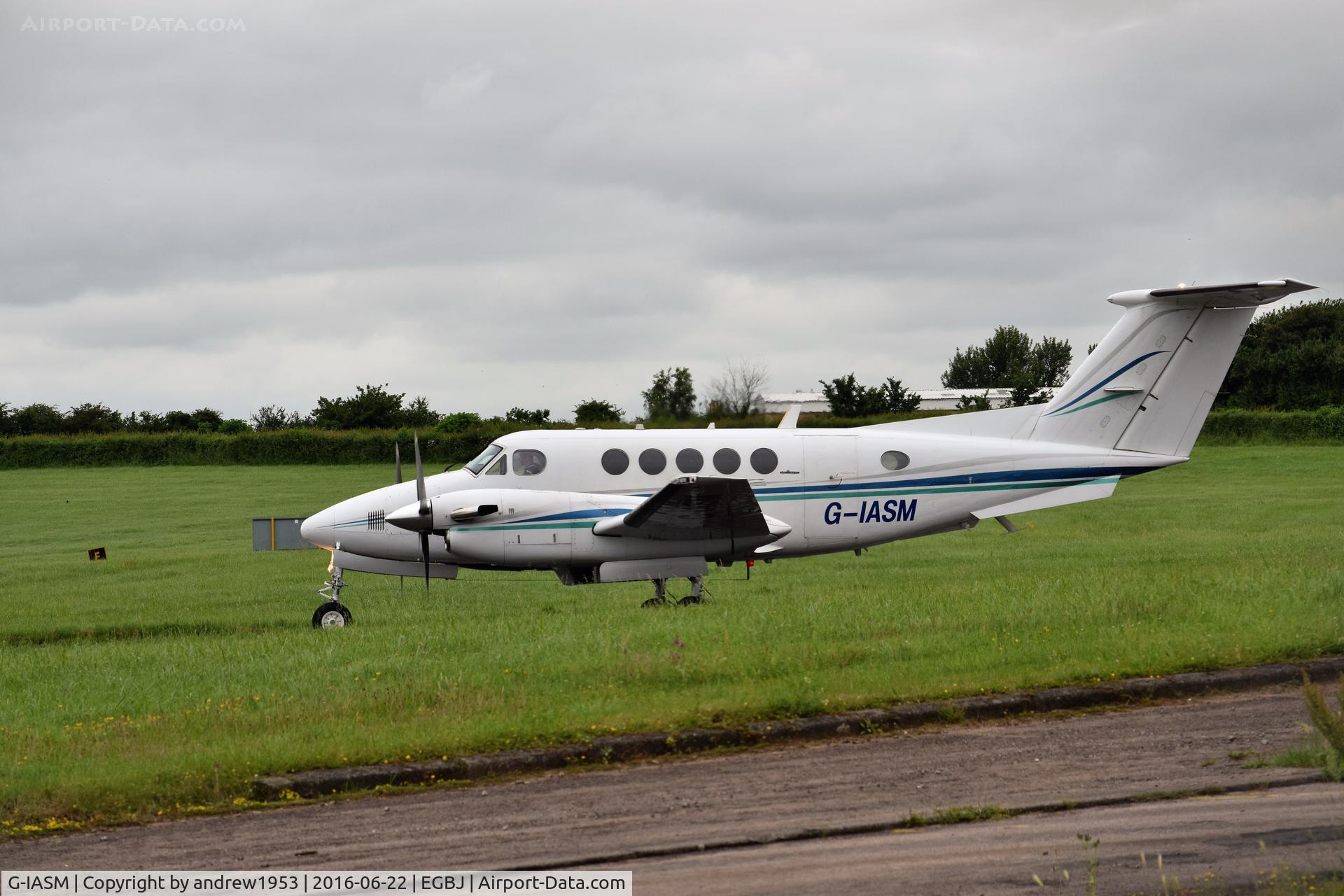 G-IASM, 1979 Beech 200 Super King Air C/N BB-521, G-IASM at Gloucestershire Airport.