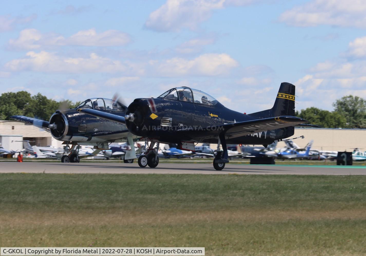 C-GKOL, 1957 North American T-28C Trojan C/N 252-23, OSH 2022