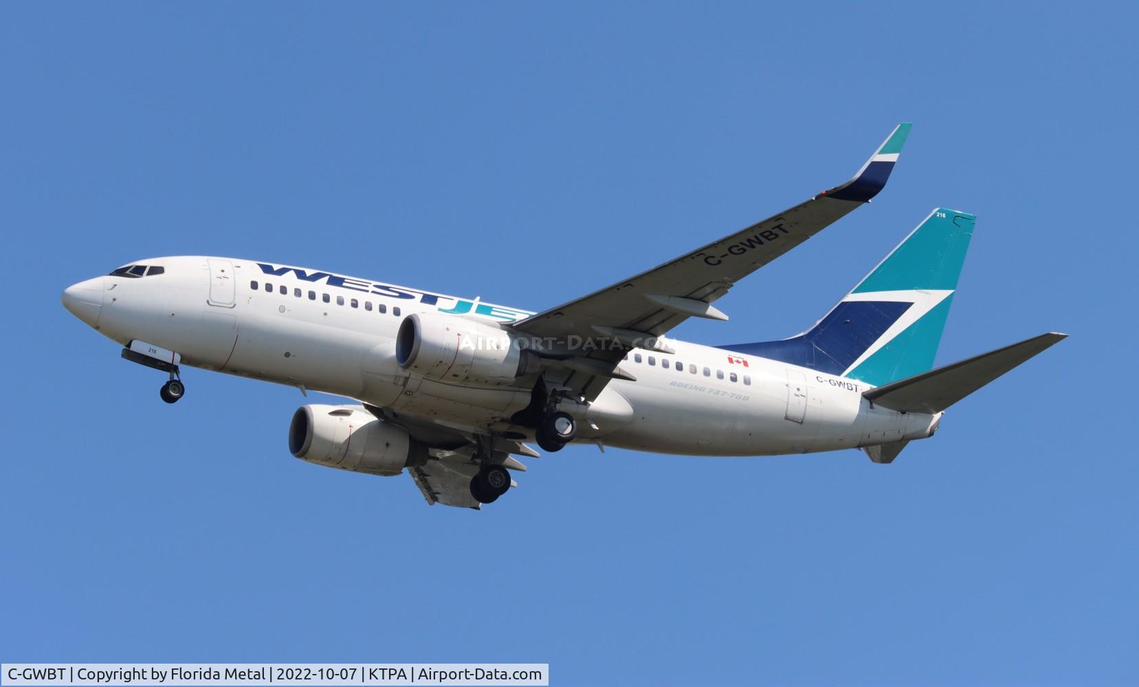 C-GWBT, 2003 Boeing 737-7CT C/N 32755, TPA 2022
