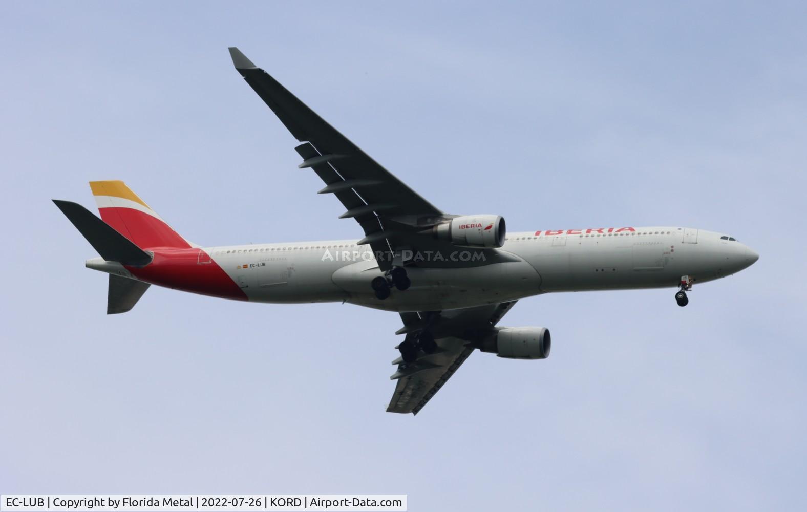 EC-LUB, 2012 Airbus A330-302 C/N 1377, ORD 2022