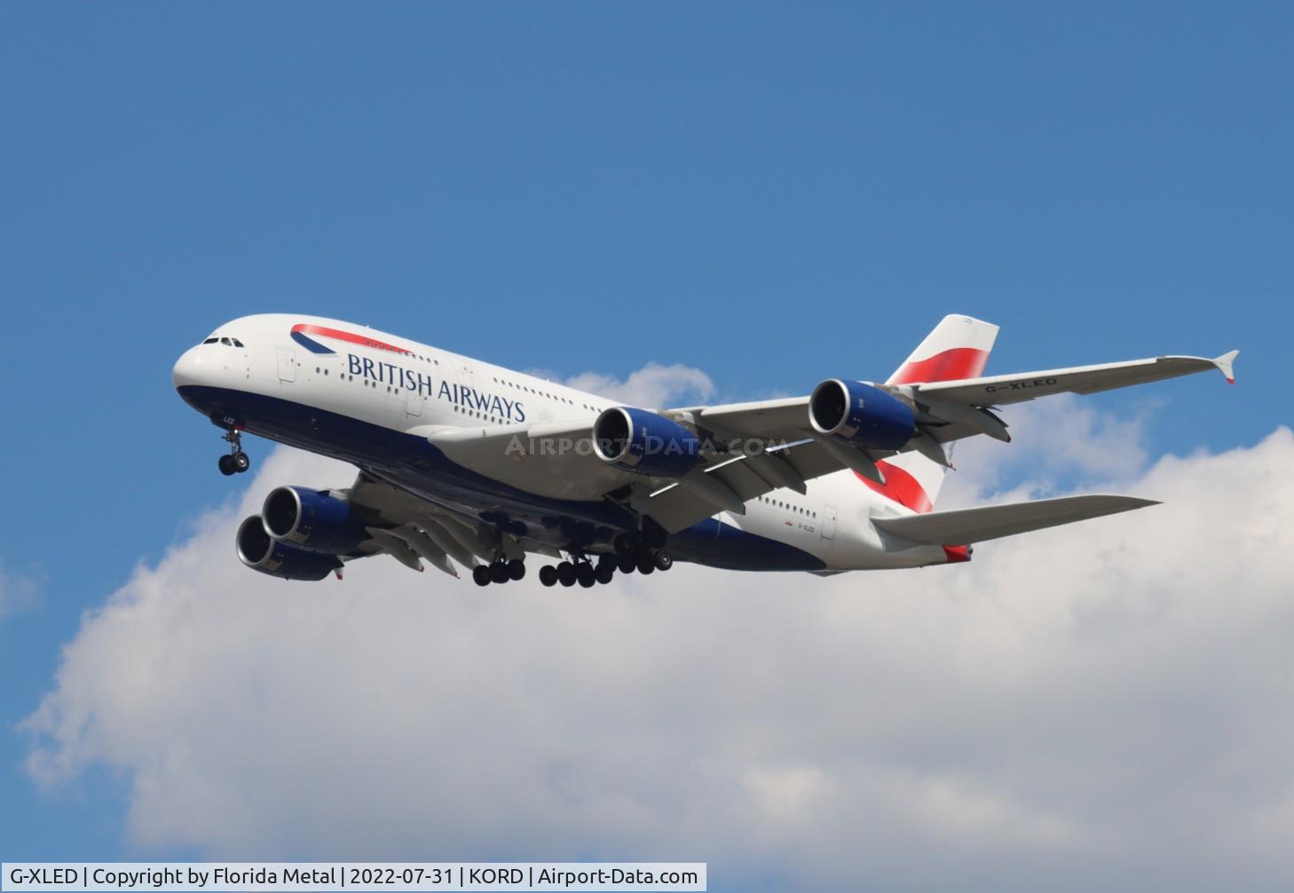 G-XLED, 2013 Airbus A380-841 C/N 144, ORD 2022