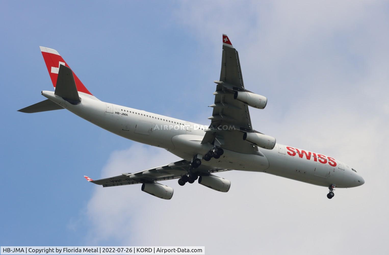 HB-JMA, 2003 Airbus A340-313 C/N 538, ORD 2022