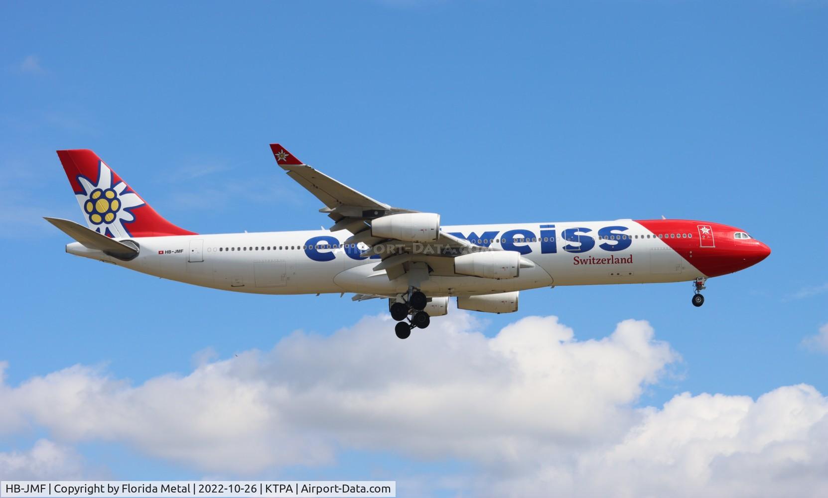 HB-JMF, 2003 Airbus A340-313X C/N 561, Edelweiss