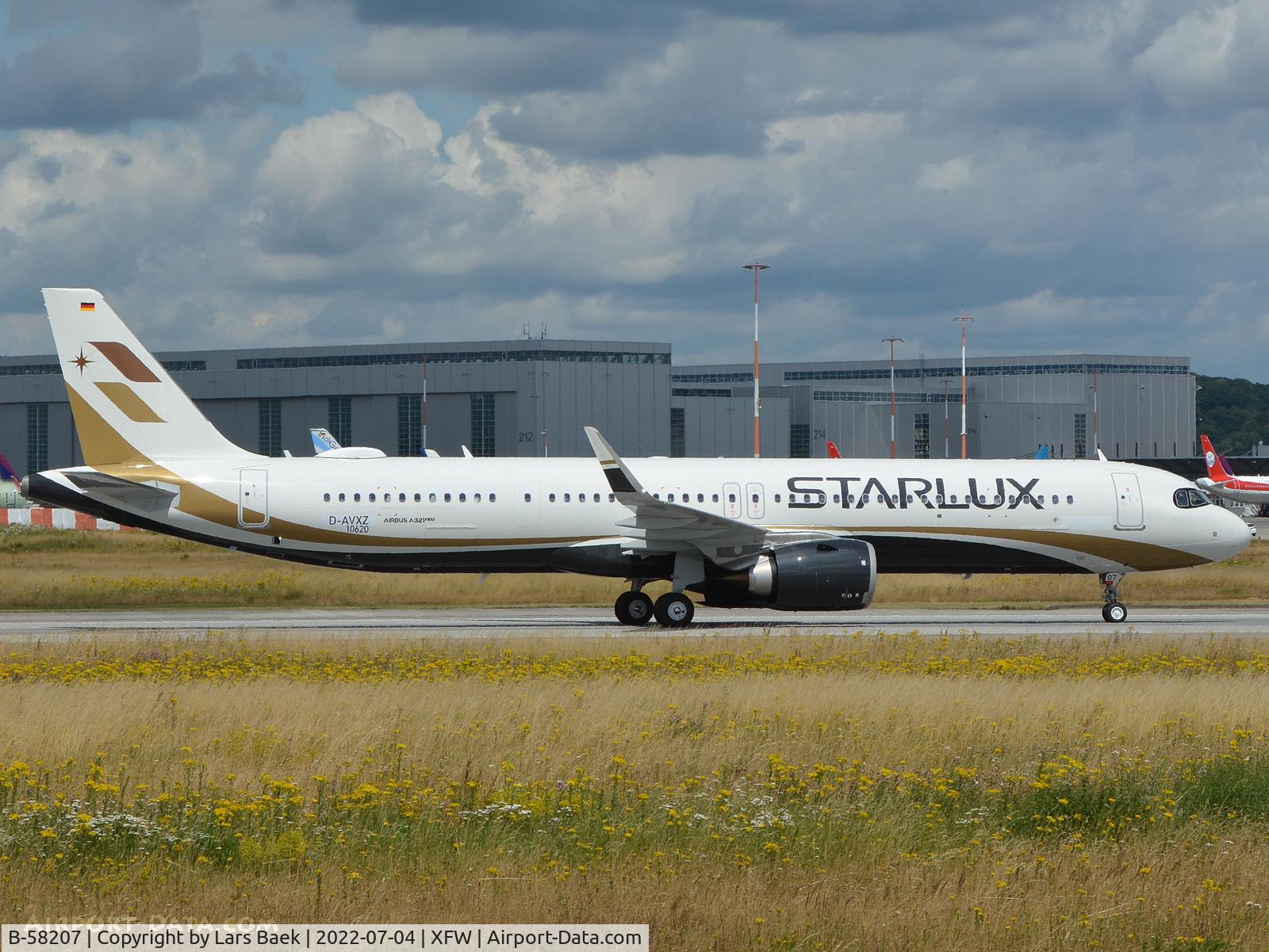 B-58207, Airbus A321-252NX C/N 10620, Testflight D-AVXZ