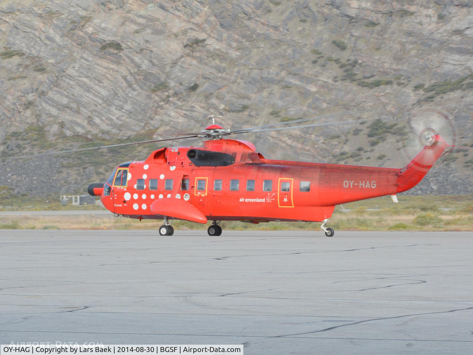 OY-HAG, 1965 Sikorsky S-61N C/N 61268, Taxing on the Apron