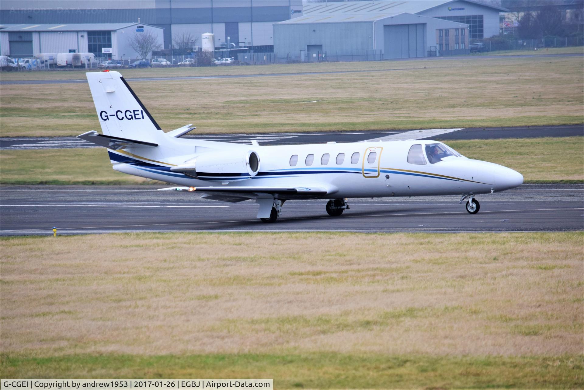 G-CGEI, 2000 Cessna 550 Citation Bravo C/N 550-0951, G-CGEI at Gloucestershire Airport.