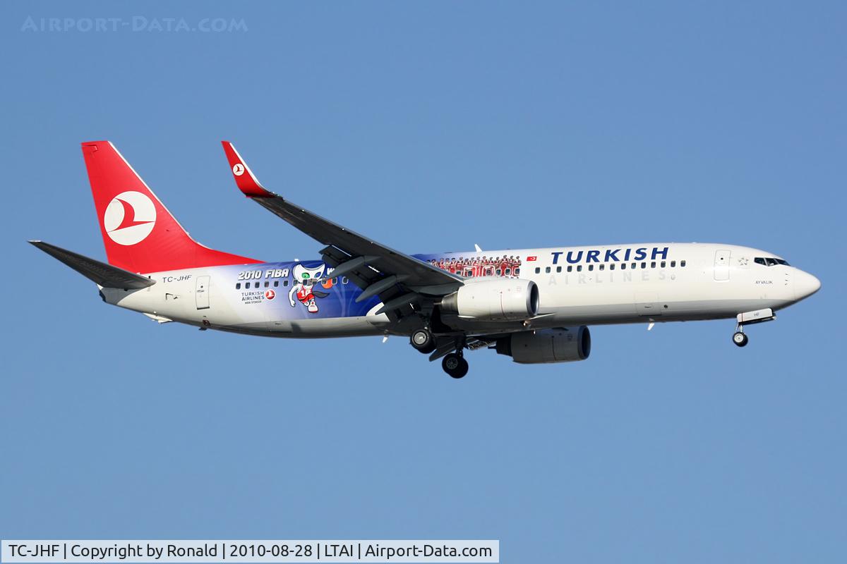 TC-JHF, 2008 Boeing 737-8F2 C/N 35745, at ayt