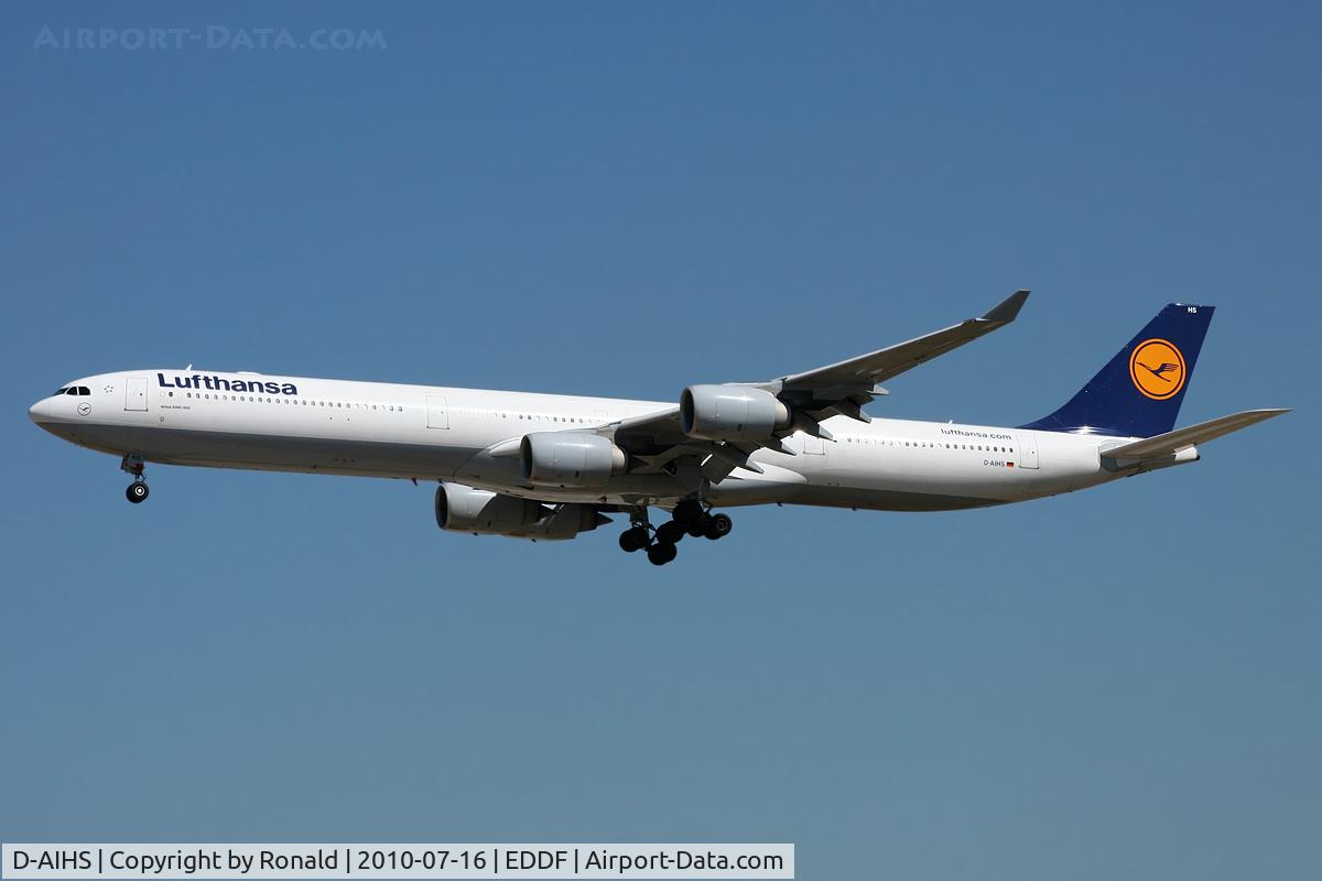 D-AIHS, 2007 Airbus A340-642 C/N 812, at fra