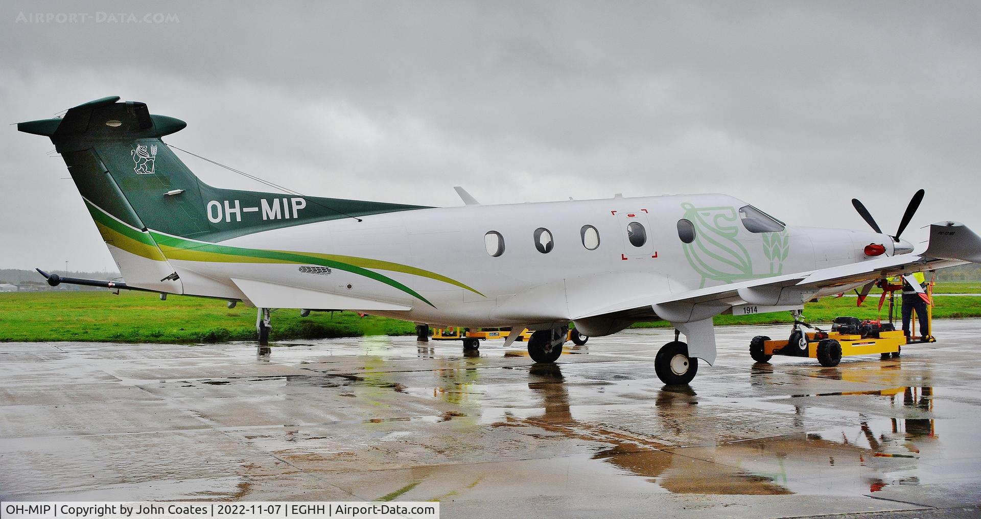 OH-MIP, 2019 Pilatus PC-12/47E C/N 1914, Being hangared at BAS