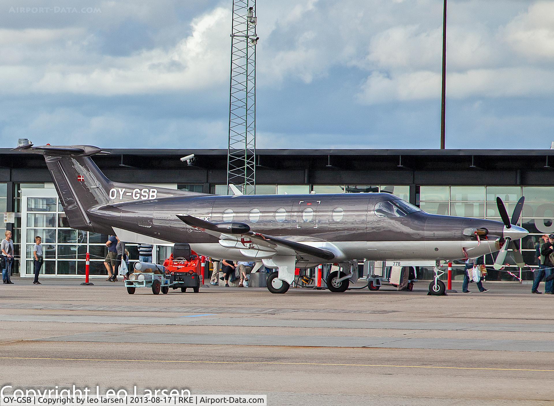 OY-GSB, 2006 Pilatus PC-12/47 C/N 778, Roskilde 17.8.2013