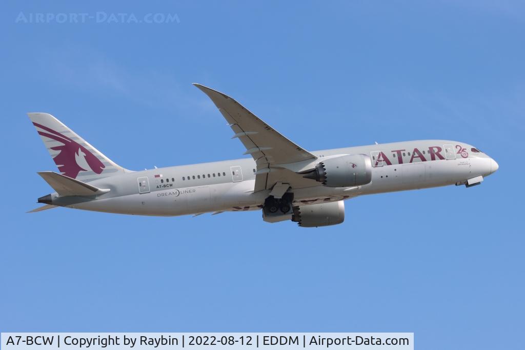 A7-BCW, 2015 Boeing 787-8DZ Dreamliner C/N 38341, Qatar Airlines with 25 years sticker