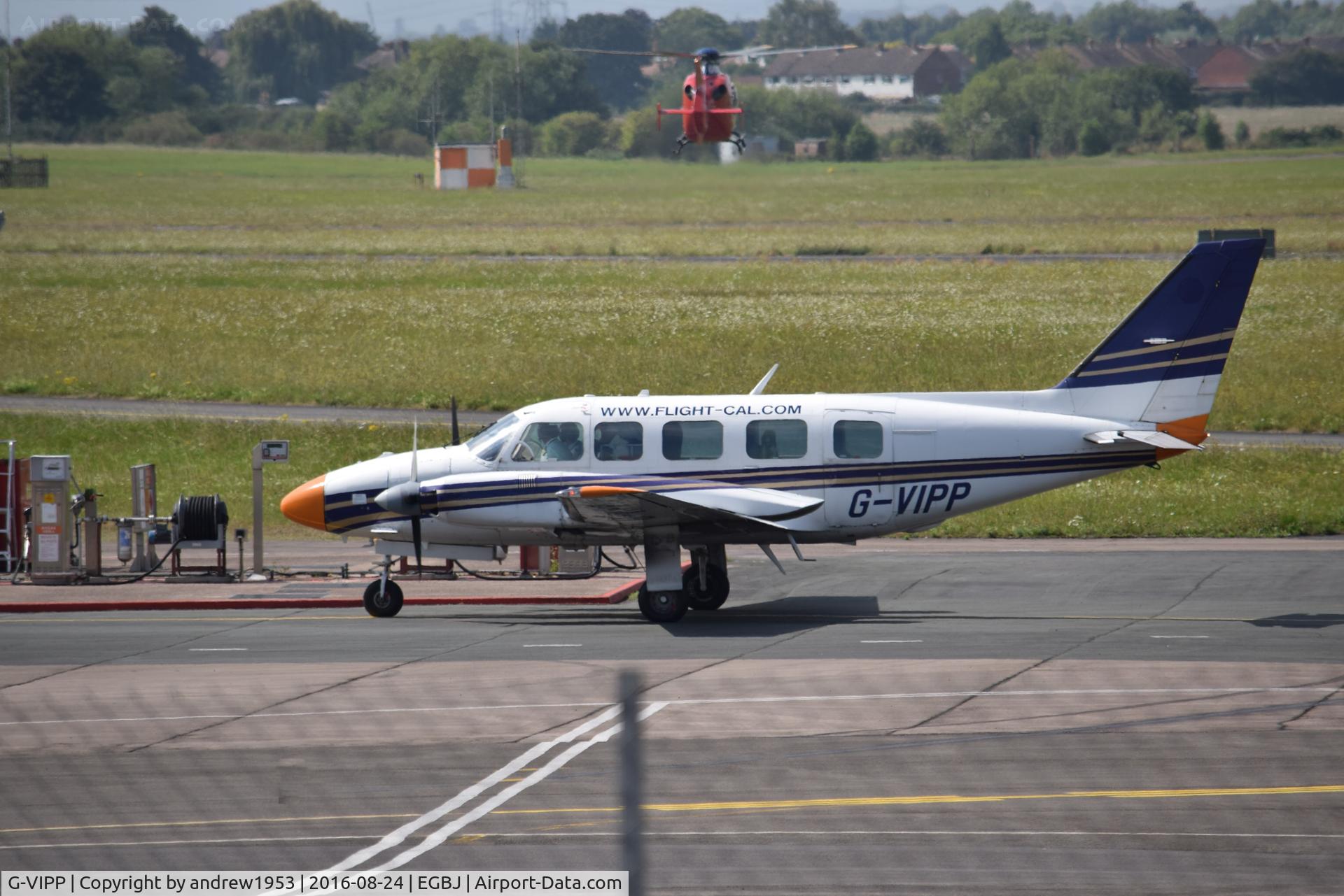 G-VIPP, 1979 Piper PA-31-350 Navajo Chieftain Chieftain C/N 31-7952244, G-VIPP at Gloucestershire Airport.