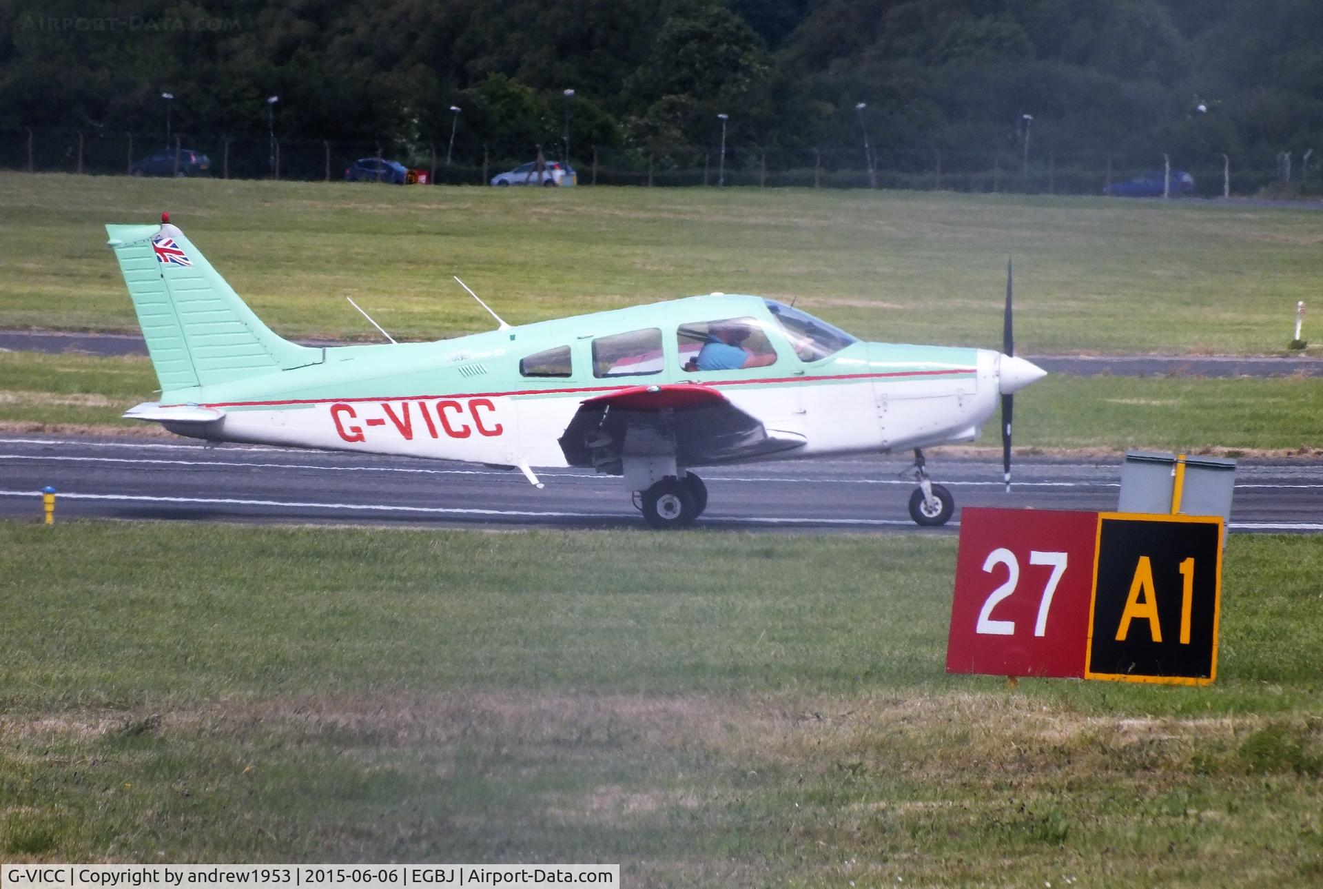 G-VICC, 1979 Piper PA-28-161 Cherokee Warrior II C/N 28-7916317, G-VICC at Gloucestershire Airport.