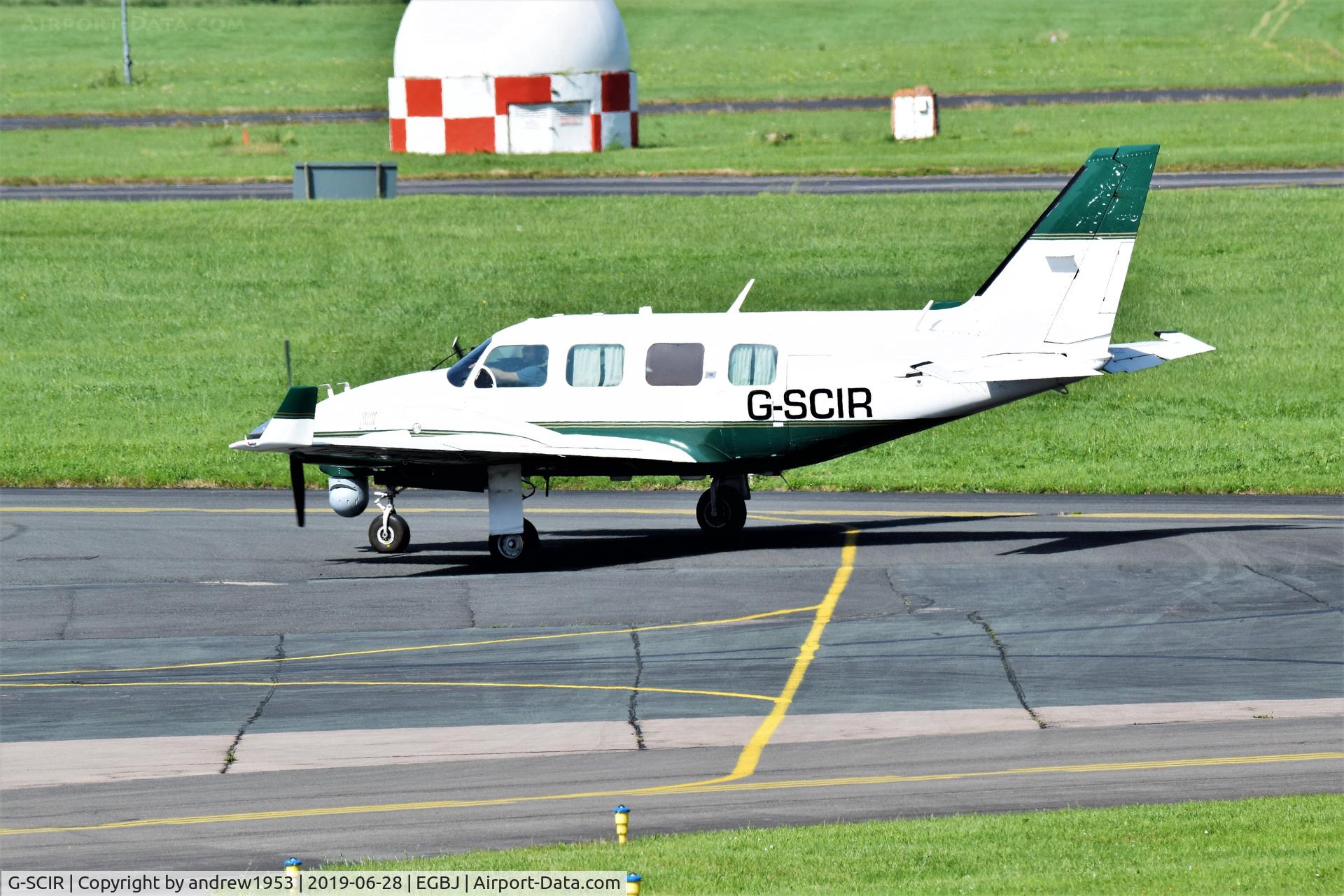 G-SCIR, 1977 Piper PA-31-310 Navajo C/N 31-7712038, G-SCIR at Gloucestershire Airport.
