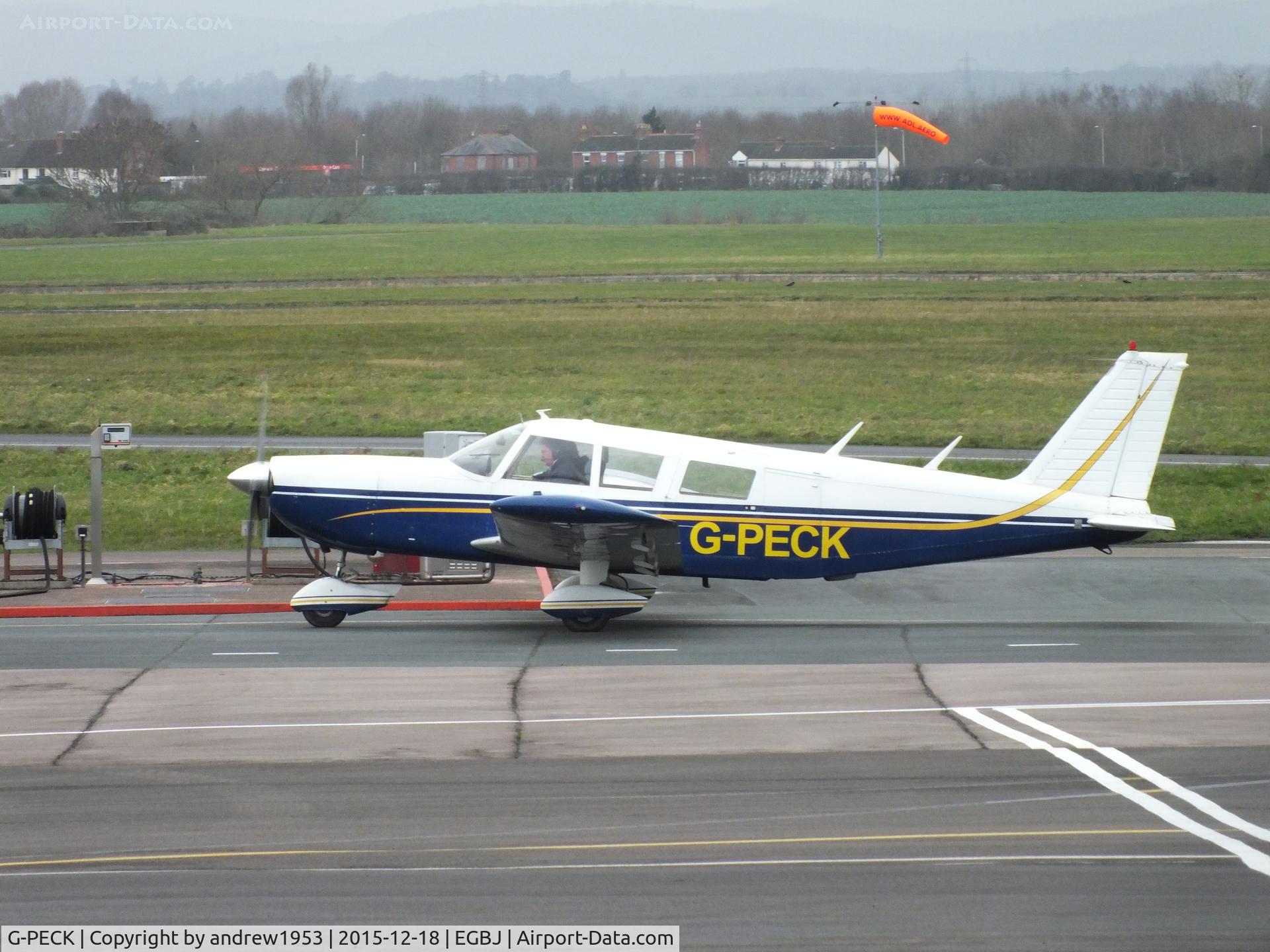 G-PECK, 1970 Piper PA-32-300 Cherokee Six C/N 32-7140008, G-PECK at Gloucestershire Airport.