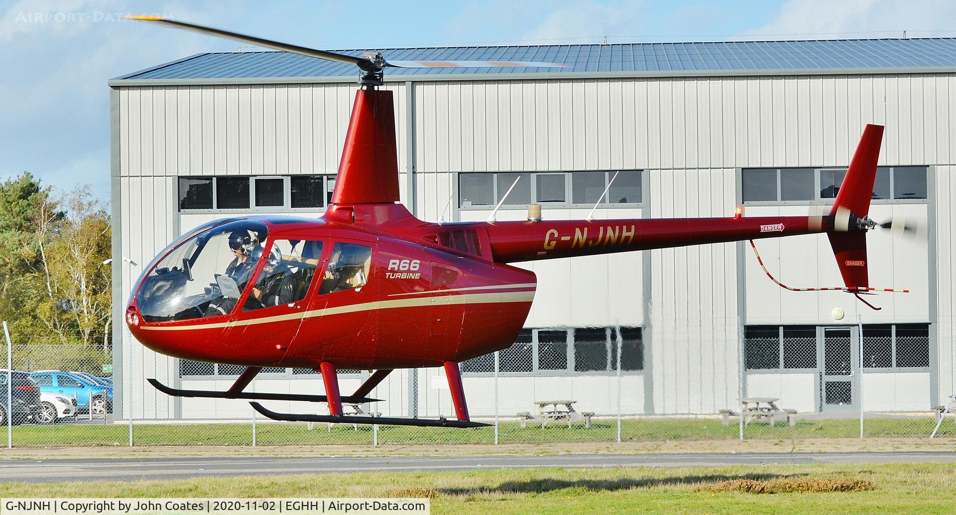 G-NJNH, 2012 Robinson R66 Turbine C/N 0228, Arriving Bliss Avn.