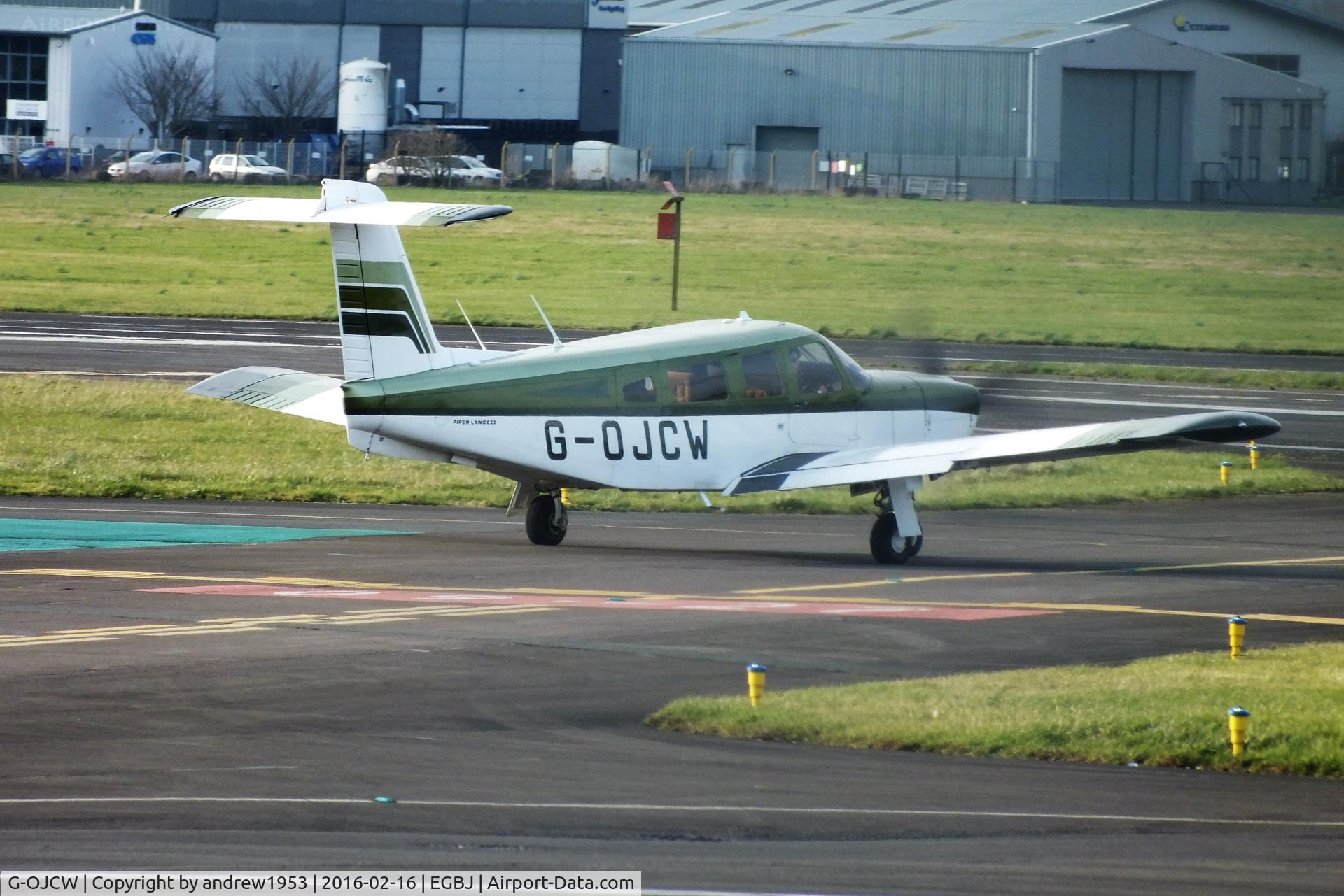 G-OJCW, 1979 Piper PA-32RT-300 Lance II C/N 32R-7985062, G-OJCW at Gloucestershire Airport.