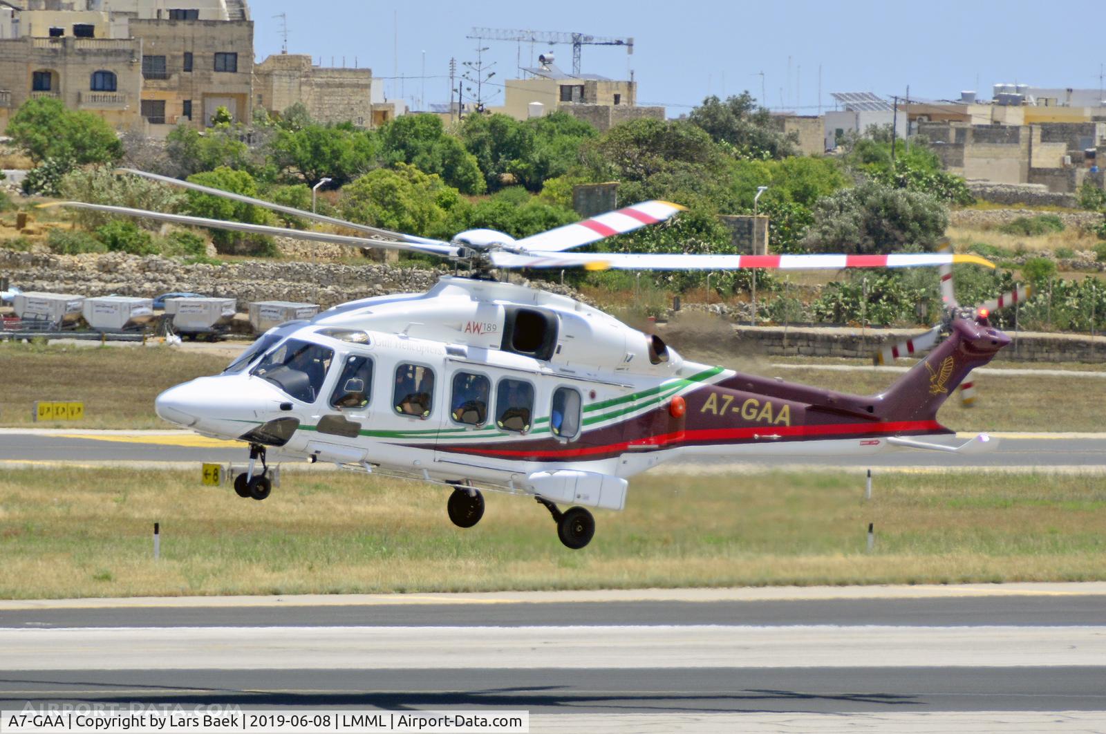 A7-GAA, AgustaWestland AW-189 C/N 49009, Takeoff