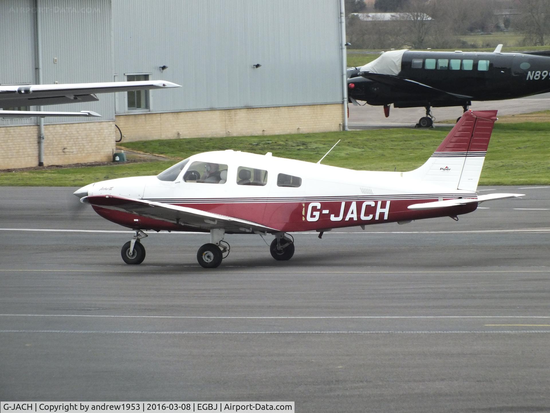 G-JACH, 2003 Piper PA-28-181 Cherokee Archer III C/N 2843585, G-JACH at Gloucestershire Airport.