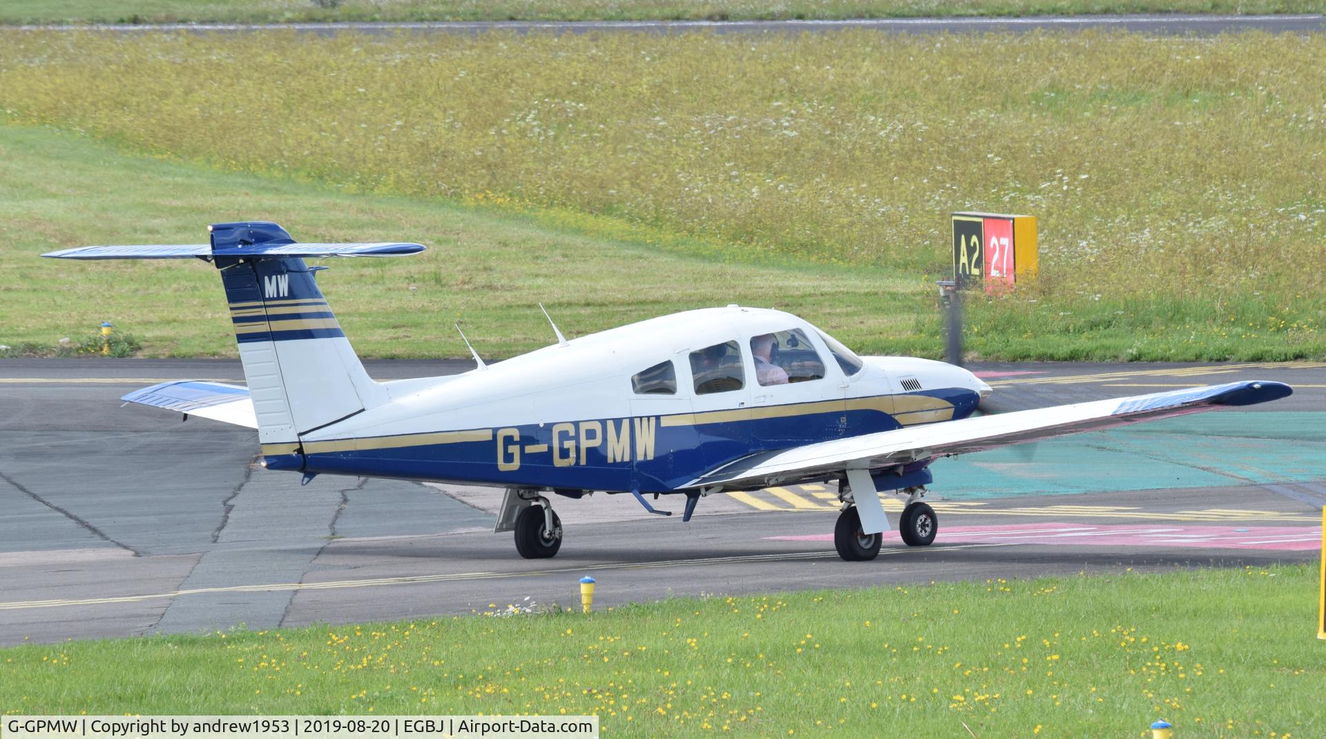 G-GPMW, 1980 Piper PA-28RT-201T Turbo Arrow IV Arrow IV C/N 28R-8031041, G-GPMW at Gloucestershire Airport.