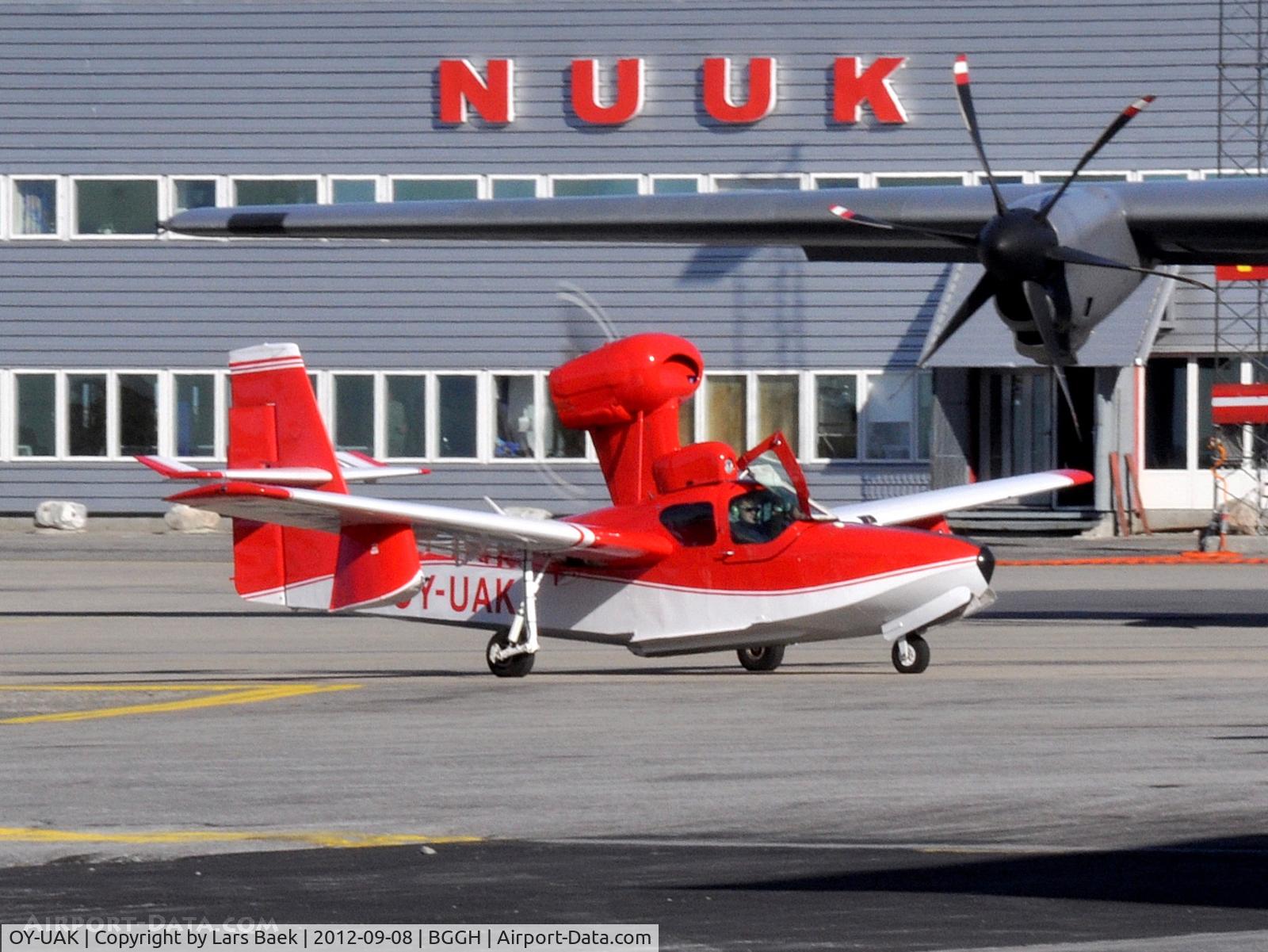 OY-UAK, 1976 Lake LA-4-200 Buccaneer C/N 778, Taxiing